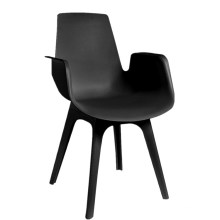 Wholesale cheap furniture  high quality plastic armrest dining chair